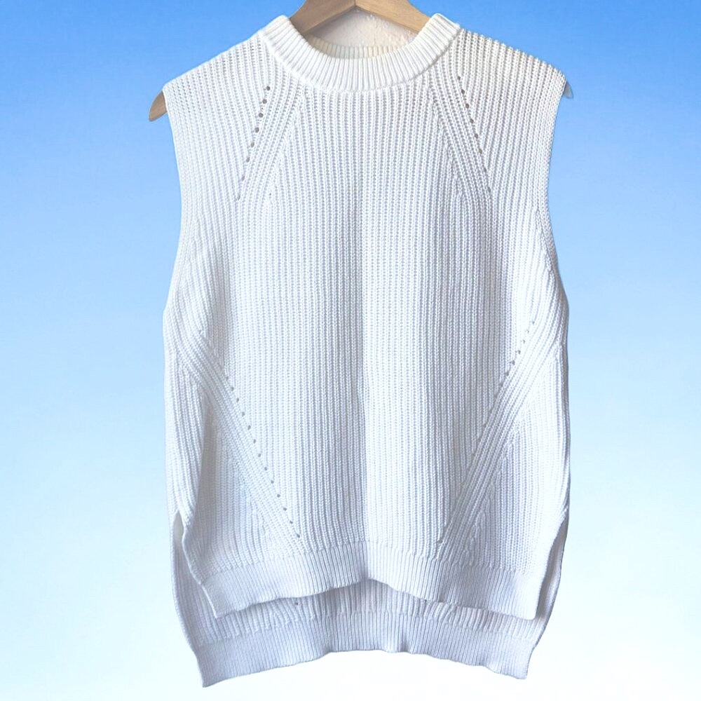 Uniqlo Sleeveless Cotton Sweater Vest, Sz M